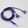 Made in china mobile phone plastic colorful earphone
